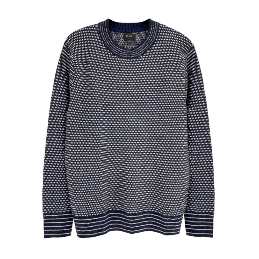 J.CREW Rugged Merino Wool Bird's-eye Sweater S
